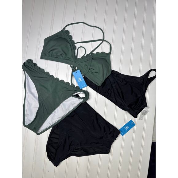 NWT Cupshe Two Pice Bikini Set Swimsuit Beach Swim Surf Summer BUNDLE Sz S - Picture 2 of 8